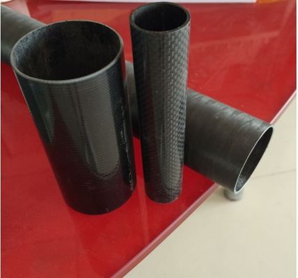 1.5&quot; 1 2&quot; ID/OD Προσαρμόστε το σωλήνα υψηλής θερμοκρασίας από ανθρακονήματα μήκους 1000 mm 500 mm 330 mm