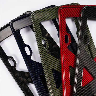 3K Twill Carbon Fiber Car Carbon Fiber Πίνακα κυκλοφορίας Κρατητής Πίνακας αριθμού Carbon Fiber