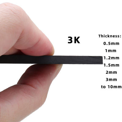 Φύλλα από ανθρακονήματα 1mm 1.5mm 2mm 2.5mm 3mm για Cnc