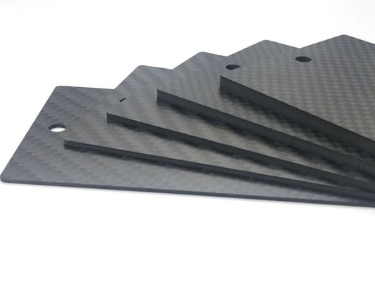 Σφραγίδα CFRP Λάμψη από μαύρη ανθρακική ίνα 3mm 200x300mm