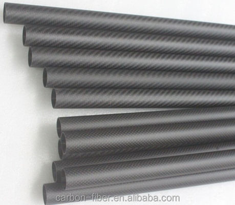 1 14 &quot; 1 ίντσες Carbon Fiber Fabric Tube Custom 3K FRT