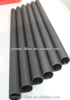 1 14 &quot; 1 ίντσες Carbon Fiber Fabric Tube Custom 3K FRT