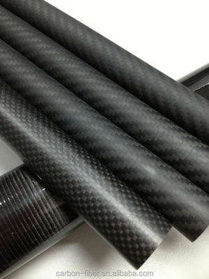 1 14 &quot; 1 ίντσες Carbon Fiber Fabric Tube Custom 3K FRT