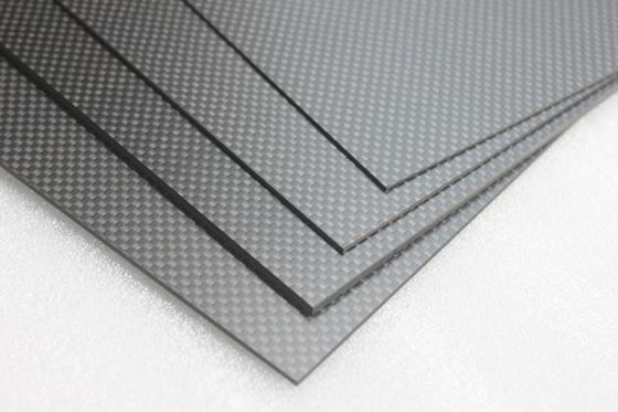 500 χιλιοστά X500 χιλιοστά Ματ Plain 3K Carbon Fiber Plate Πίνακα για τετραμελές πλαίσιο