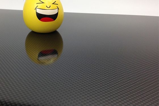 400 χ 500 χιλιοστά Μεγάλη παραγωγή 3K Plain Glossy Carbon Fiber Panel