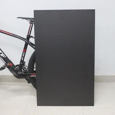 600*1000mm Υψηλής αντοχής 3K Plain Glossy Carbon Fiber Sheet